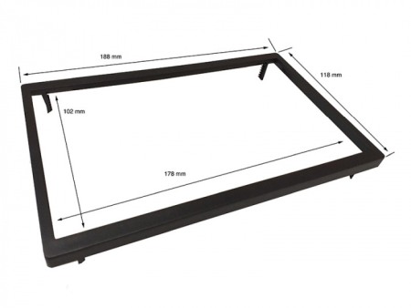 Rama fixare radio 2DIN negru mp5, android 7 inchi Mercedes 2004-2012 [1]