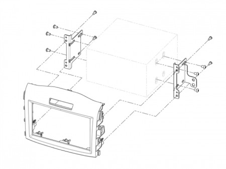 Rama radio 2DIN Honda CR-V 2012 - 2016 391130-16 [3]