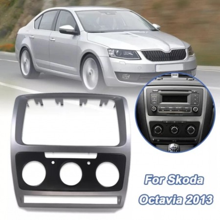Accesorii Sisteme Audio - Rama radio 2DIN Skoda Octavia 2009-2012 cu AC manual AR165