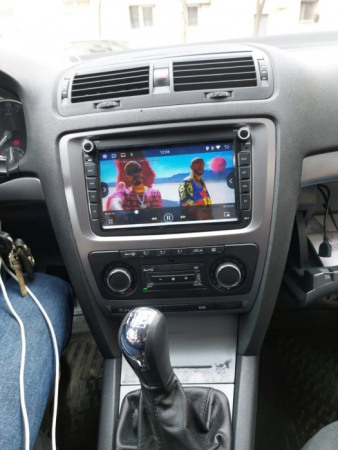 Rama radio 2DIN Skoda Octavia 2009-2012 cu Climatronic AR166 [2]