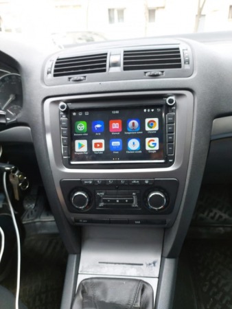 Rama radio 2DIN Skoda Octavia 2009-2012 cu Climatronic AR166 [1]