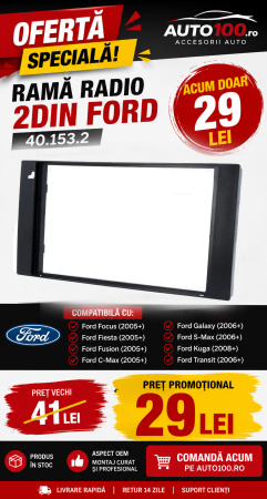 Rama Radio Adaptor 2DIN Ford Focus, Fiesta, C-Max, Fusion | 40.153.2 [0]