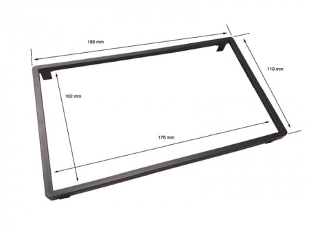 Rama radio fixare 2DIN negru VW T5, Touareg 4L [1]
