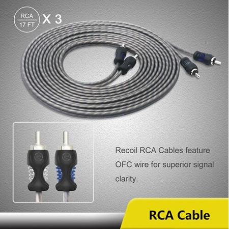 Car Audio/Cabluri conectare/Cabluri RCA - RCI217 cablu RCA Recoil de 5.5m, 2 canale 