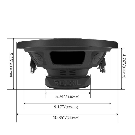 RW10D2 SUBWOOFER RECOIL DE 25CM (10"), 2+2Ω, 500W [1]