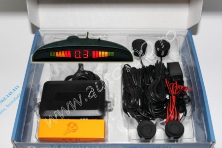 Electrice, Electronice Auto - Senzori parcare spate negru mat cu montaj inclus