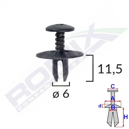 Echipamente atelier - Set 10 clipsuri capota BMW, Mini C10130