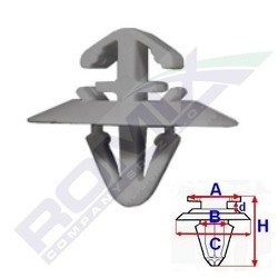 Echipamente atelier - Set 10 clipsuri fixare benzi laterale, Opel, Renault, Iveco 71187