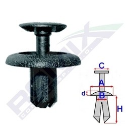 Echipamente atelier - Set 10 clipsuri fixare Toyota B22063
