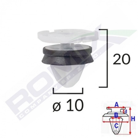 Set 10 clipsuri usi Renault Dacia C60332 [1]