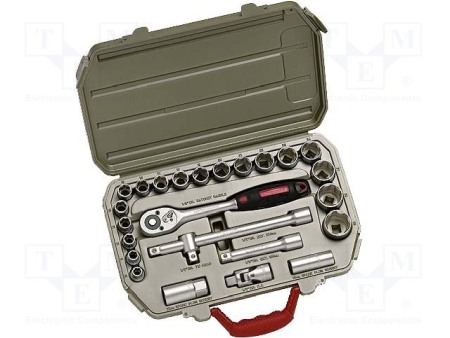 Instrumente Atelier - Set chei capete tubulare 25 bucati 