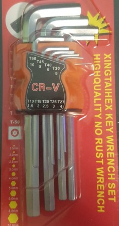 Echipamente atelier - Set chei hexagon 9 bucati