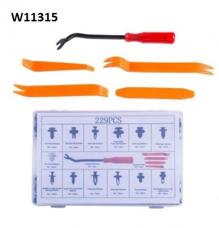 Set cleme de fixare din plastic 229 bucăți W11315 [1]
