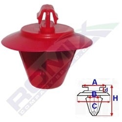 Echipamente atelier - Set clips fixare Renault Clio III, C60534