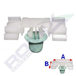 Echipamente atelier - Set clipsuri 10 bucati, fixare bandou lateral BMW E36, 55130T