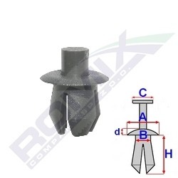 Echipamente atelier - SET CLIPSURI AUTO DE PLASTIC 10 BUC VW / OPEL N0385501 Audi, VW, Seat