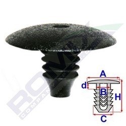 Echipamente atelier - Set clipsuri fixare 10 bucati A82001, Seat, Skoda, VW