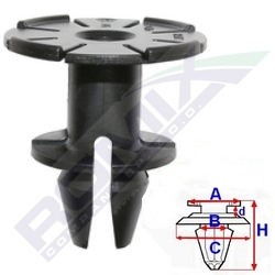 Echipamente atelier - Set clipsuri fixare BMW 5 bucati C60410