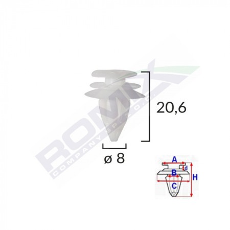 Echipamente atelier - Set clipsuri plastic 10buc pentru auto BMW seria: 3,5,7