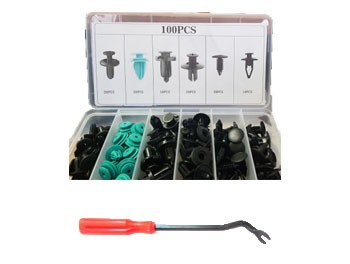 Echipamente atelier - Set Clipsuri Universale 100 buc + Surubelnita tip carlig