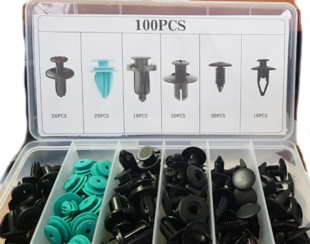 Echipamente atelier - Set clipsuri universale 100 bucati 