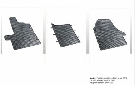 Accesorii interior - Set presuri cauciuc auto Fiat Ducato (Boxer, Jumper) - primul rand de locuri