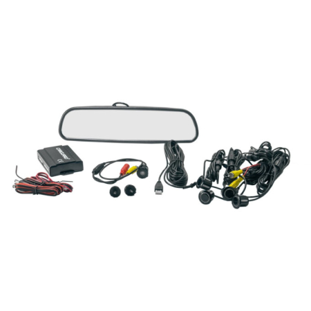 Set senzori de parcare cu camera video și ecran în oglinda retrovizoare - Carguard [6]
