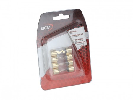 Accesorii Sisteme Audio - Set Sigurante AGU 60 amperi (aurie) 4 bucăți, 30.3901-60