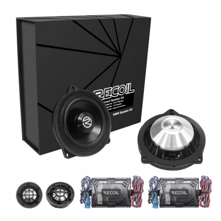 Car Audio - Sistem de difuzoare componente pe 2 căi, RBMW-T45M, de 4,5” (1150 mm), pentru BMW