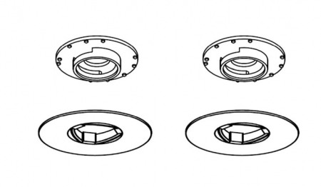 Accesorii interior - Sistem de fixare covorase Citroen (tip nou) Bej
