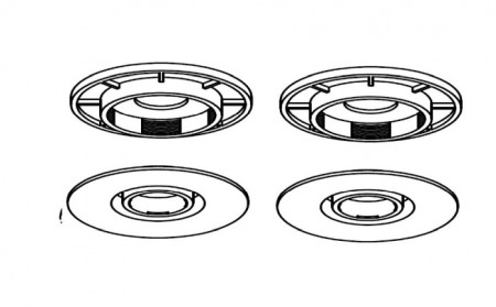 Accesorii interior - Sisteme de fixare covorase dedicat pentru modelele Audi - elementul superior bombat, culoare bej