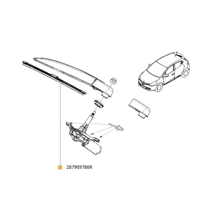 Accesorii auto - STERGATOR LUNETA CLIO IV 287909786R