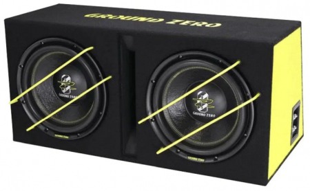 Car Audio - GZIB 2.12SPL SUBWOOFER SPL GROUND ZERO IN INCINTA DUBLA DE 12″ (2x30CM), 2000W