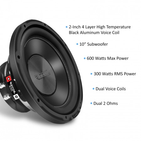 RS 10 SUBWOOFER RECOIL DE 25CM (10″), 600W [2]