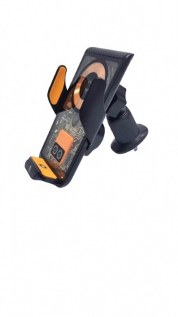 Suport telefon auto cu incarcator Wireless si Standard, deschidere automata acumulator [1]