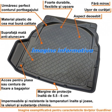 Accesorii interior - Tavita portbagaj Skoda Octavia III Combi (low) GUARDLINER