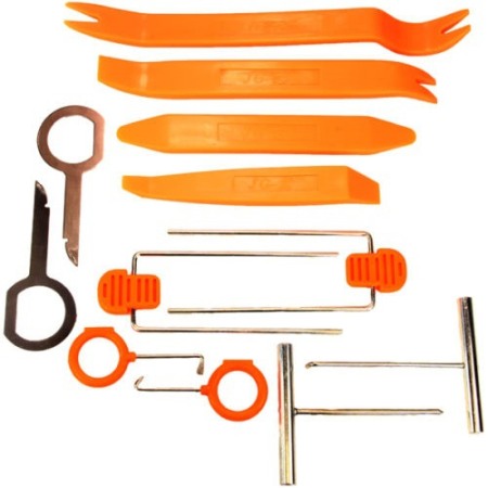 Instrumente Atelier - Trusa chei demontare interior auto, radio auto 12 piese