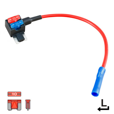 Accesorii instalare/Suporti de sigurante - XSA300 Suport de siguranta Ampire Low-Profile-Mini cu o siguranta de 10A (ACN)