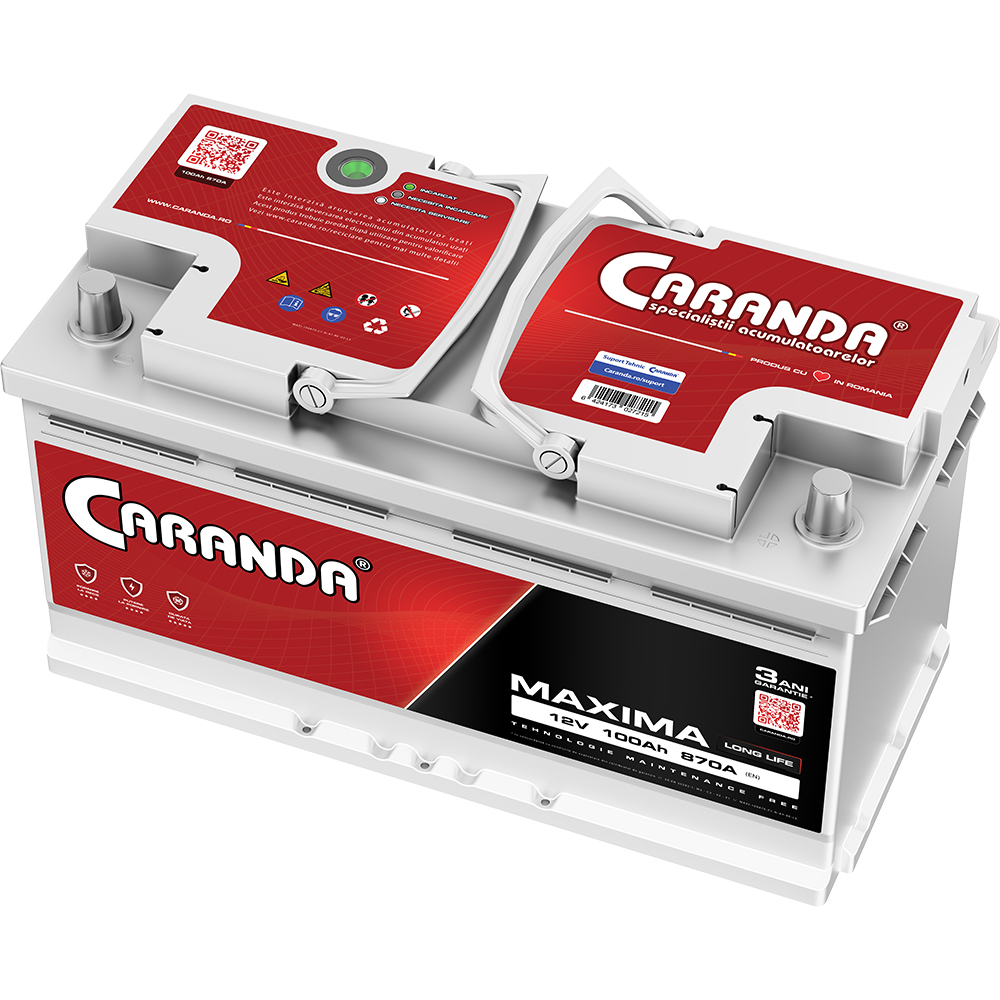 Baterie auto 12V 100Ah 870A CARANDA MAXIMA [4]