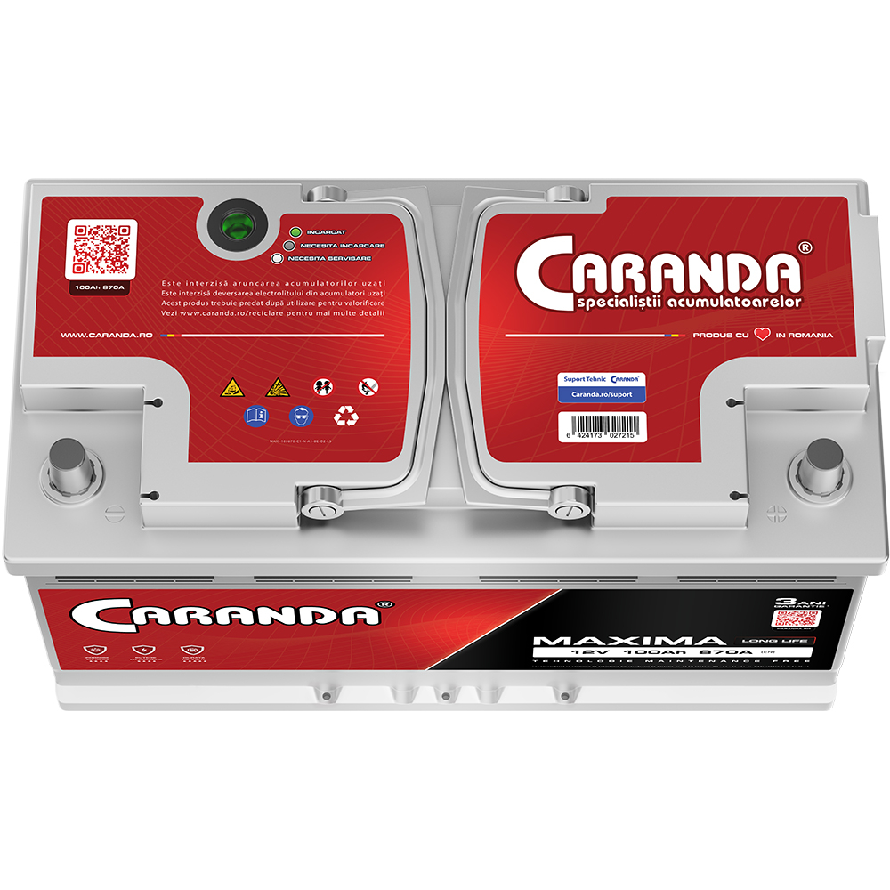 Baterie auto 12V 100Ah 870A CARANDA MAXIMA [3]
