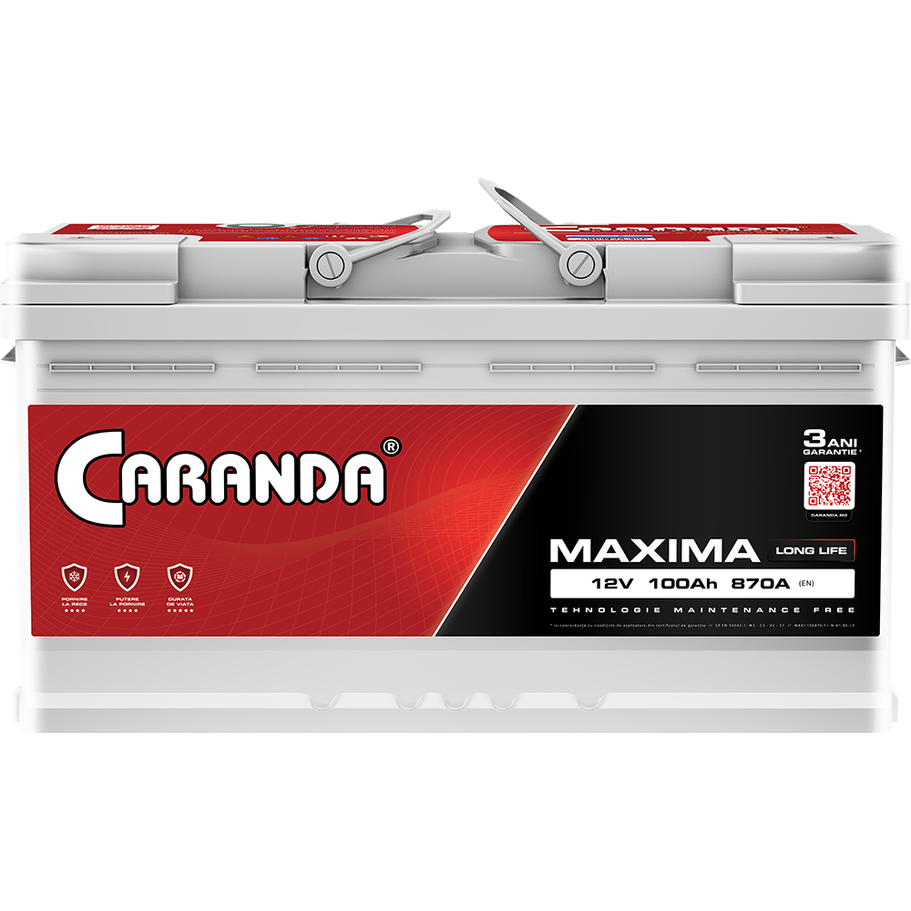 Baterie auto 12V 100Ah 870A CARANDA MAXIMA [2]