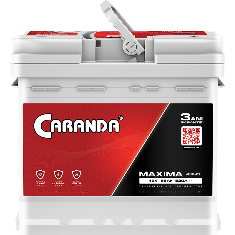 Baterie auto 12V 55Ah 520A CARANDA MAXIMA [2]