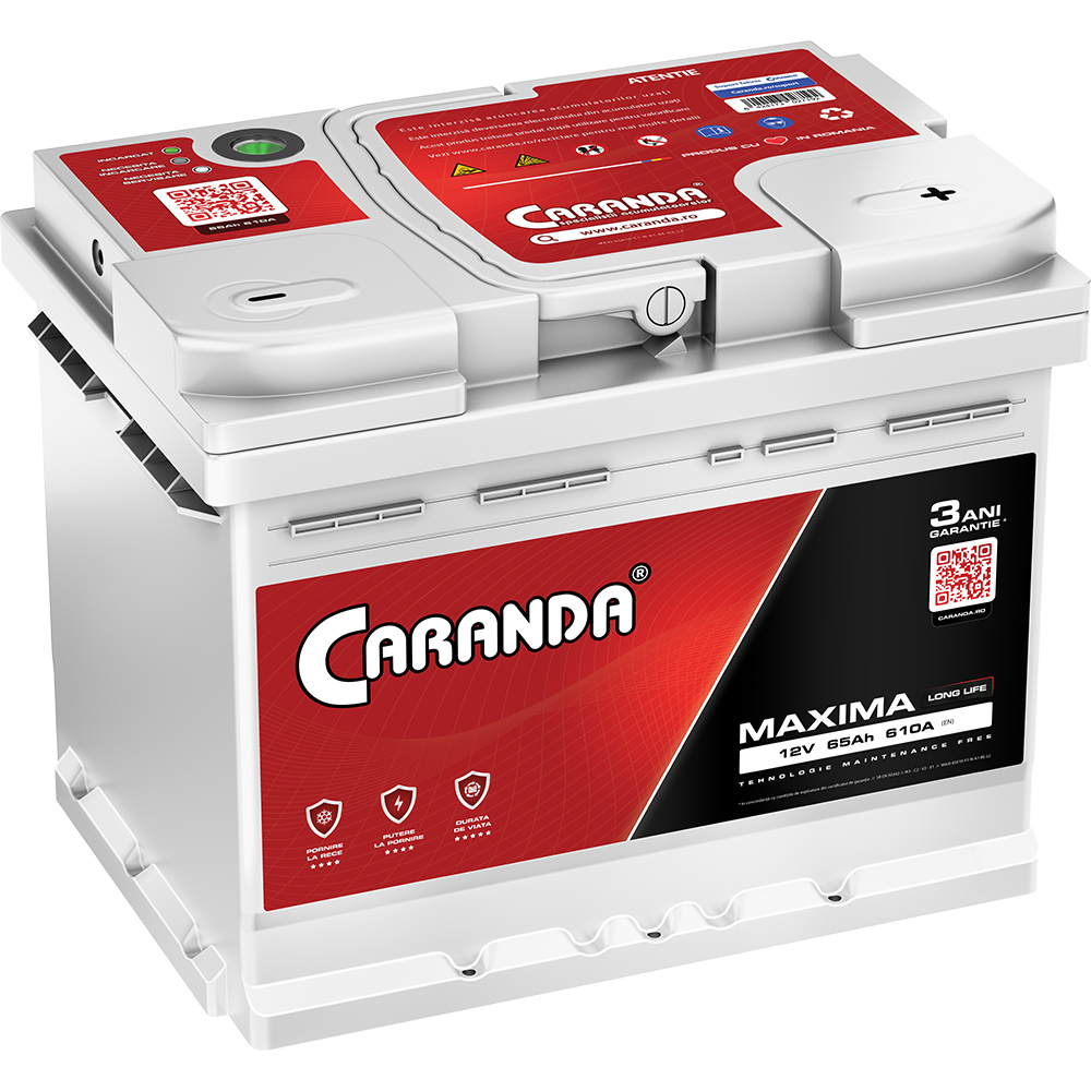 Baterie auto 12V 65Ah 610A CARANDA MAXIMA [3]