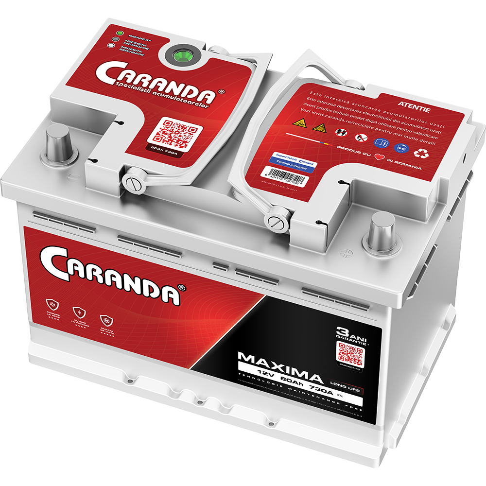 Baterie auto 12V 80Ah 730A CARANDA MAXIMA [4]