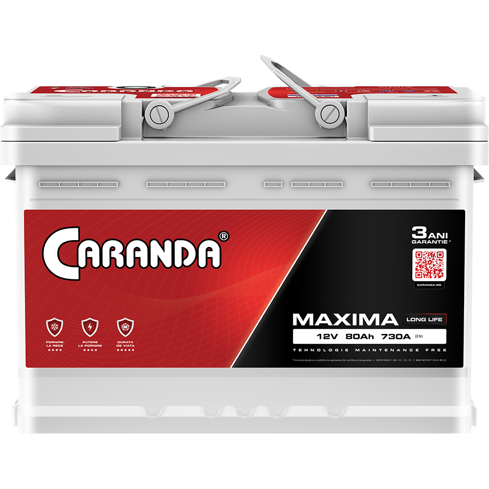 Baterie auto 12V 80Ah 730A CARANDA MAXIMA [2]