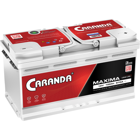 Caranda Maxima - Baterie auto 12V 100Ah 870A CARANDA MAXIMA