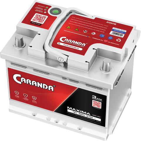 Caranda Maxima - Baterie auto 12V 65Ah 610A CARANDA MAXIMA
