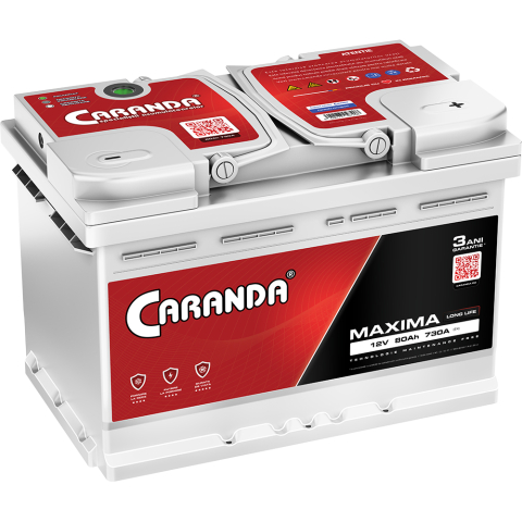 Caranda Maxima - Baterie auto 12V 80Ah 730A CARANDA MAXIMA