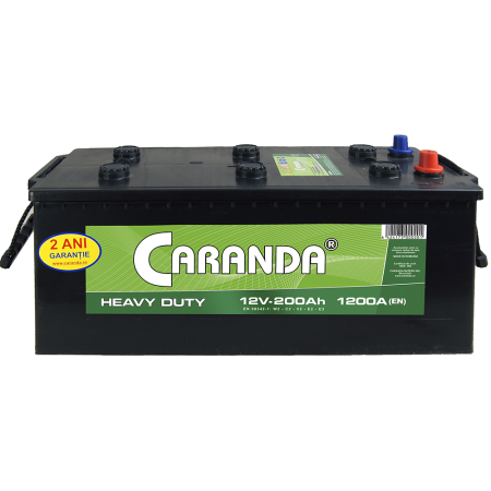 Caranda Heavy Duty - Baterie camioane 12V 200Ah 1200A CARANDA HEAVY DUTY