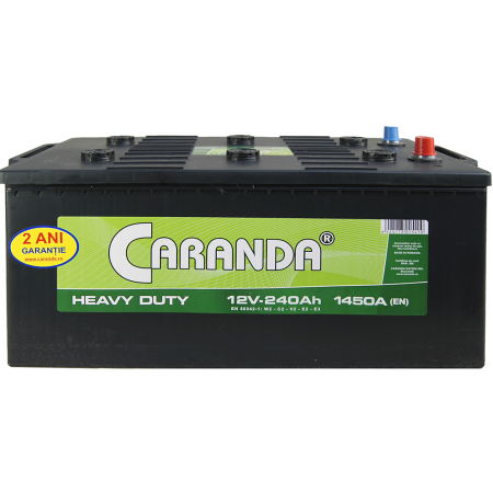 Caranda Heavy Duty - Baterie camioane 12V 240Ah 1450A CARANDA HEAVY DUTY